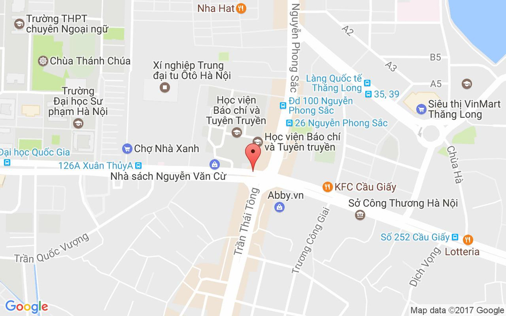 Vị trí bản đồ Shop & Go - Xuân Thủy ở Hà Nội