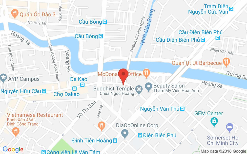 Vị trí bản đồ 1 Nguyễn Huy Tự Quận 1 TP. HCM