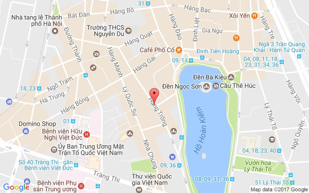 Vị trí bản đồ 67 Hàng Trống Quận Hoàn Kiếm Hà Nội