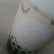 Trà sữa trà xanh + trân châu + milkfoam