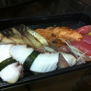 White fish, Salmon, Octopus, Sapa fish and Makerel. 