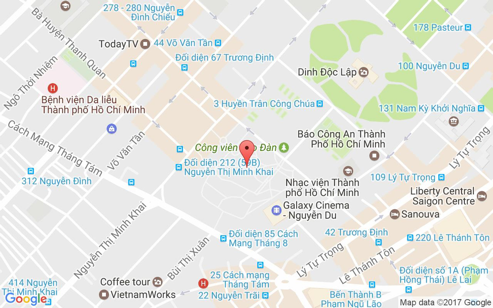 Vị trí bản đồ 55C Nguyễn Thị Minh Khai Quận 1 TP. HCM