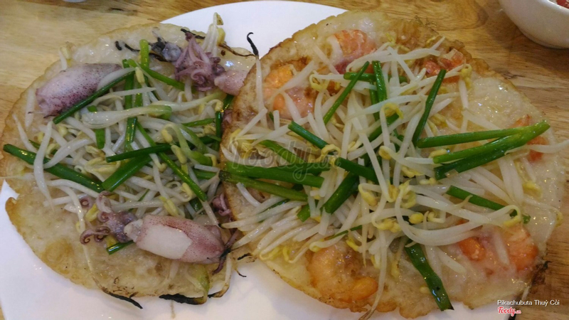 Bánh xèo tôm nhảy + bánh xèo mực