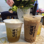 Machiato đào & trà sữa đài loan