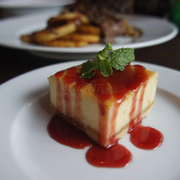 Cheese cake dessert for set lunch