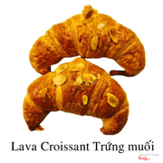 Croissant lava trung muon ngon kinh hon 