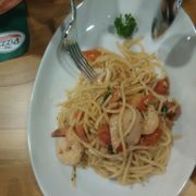 Spaghetti spicy seafood