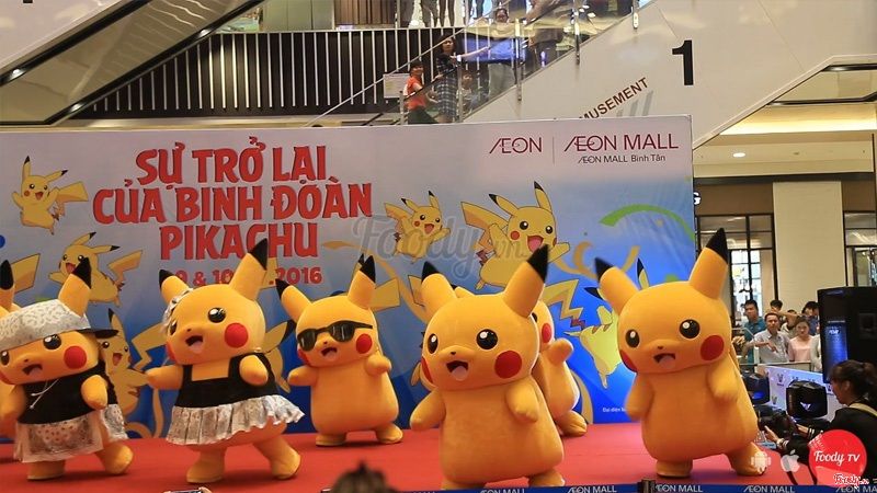 Binh đoàn Pikachu Aeon Mall Bình Tân