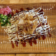 Bánh xèo Okonomiyaki - 30k, thêm trứng 5k