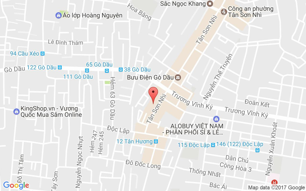 Vị trí bản đồ 430 - 432 Tân Sơn Nhì, P. Tân Quý Quận Tân Phú TP. HCM