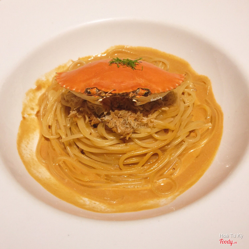 Crab & Tomato spaghetti