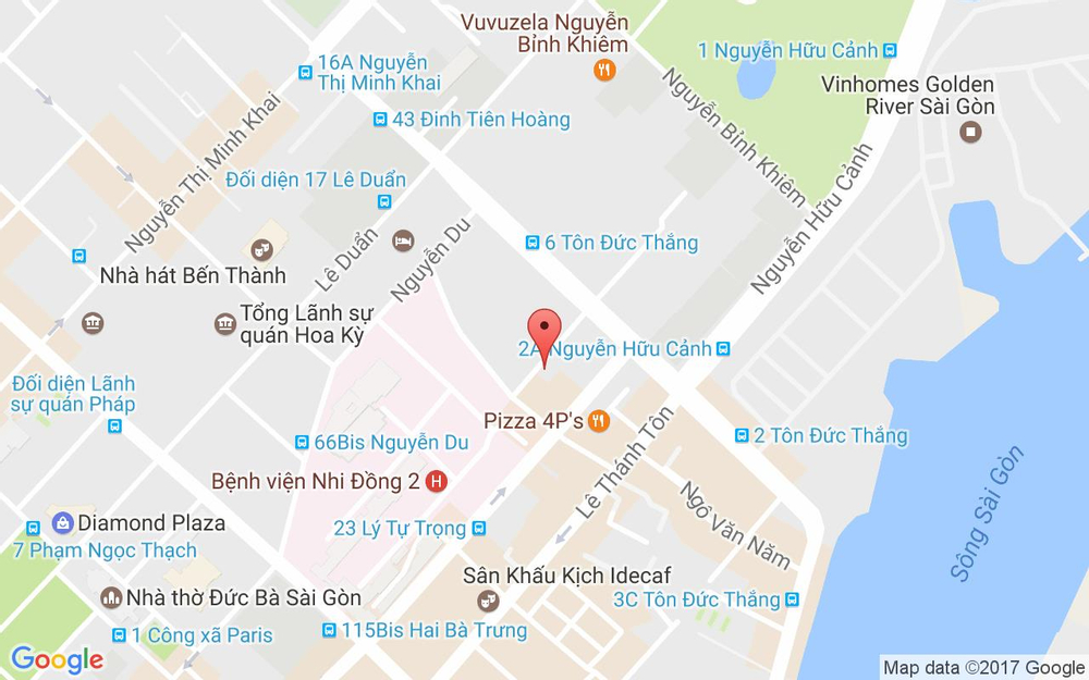 Vị trí bản đồ 31 Nguyễn Trung Ngạn, P. Bến Nghé Quận 1 TP. HCM