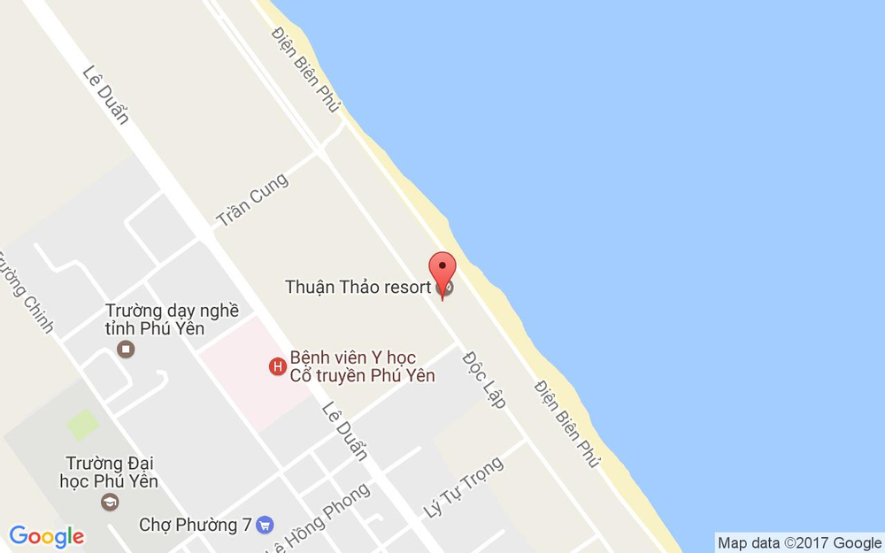 Vị trí bản đồ Thuận Thảo Golden Beach Resort & Spa ở Phú Yên