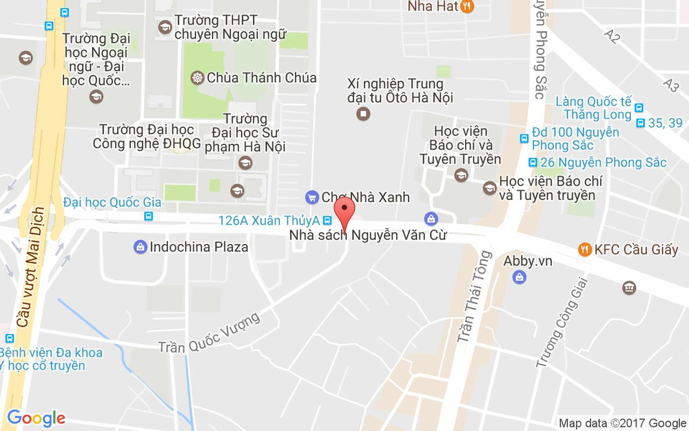 Vị trí bản đồ Circle K - Xuân Thủy ở Hà Nội