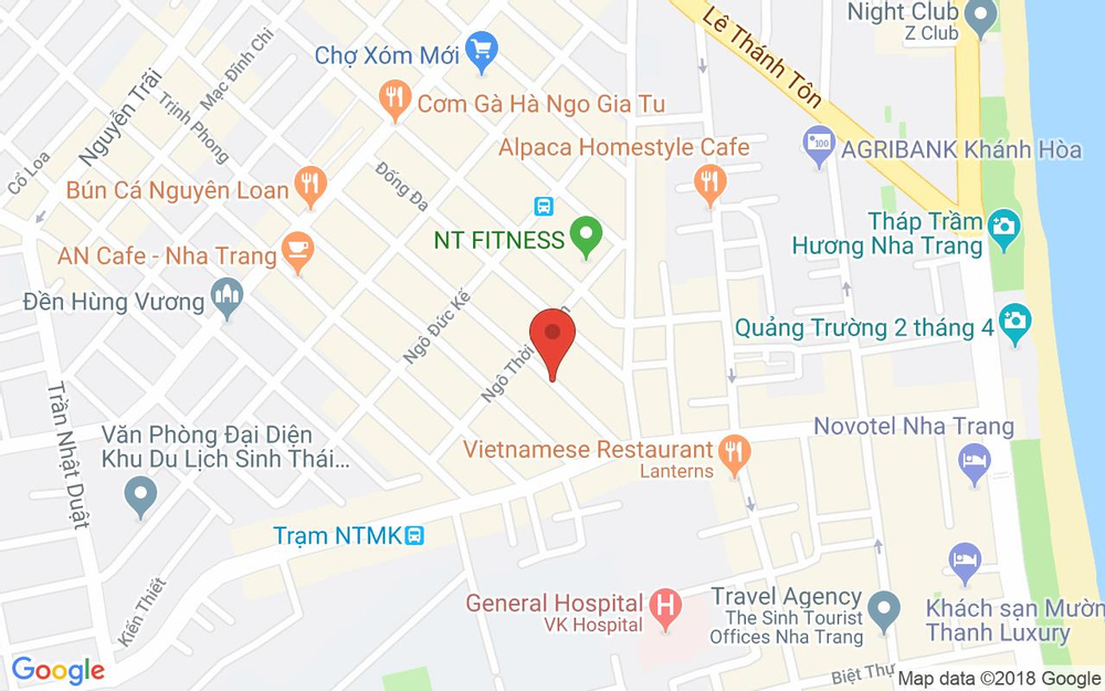 Vị trí bản đồ Wash & Go Nha Trang - Cửa Hàng Giặt Sấy Tự Động ở Khánh Hoà