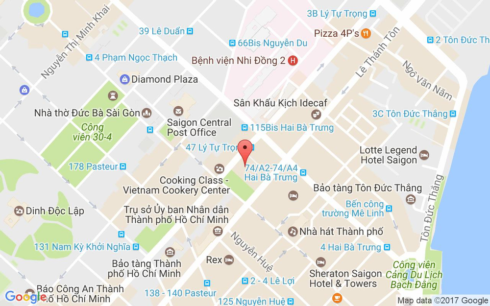 Vị trí bản đồ Vincom Lê Thánh Tôn, 72 Lê Thánh Tôn, P. Bến Nghé Quận 1 TP. HCM