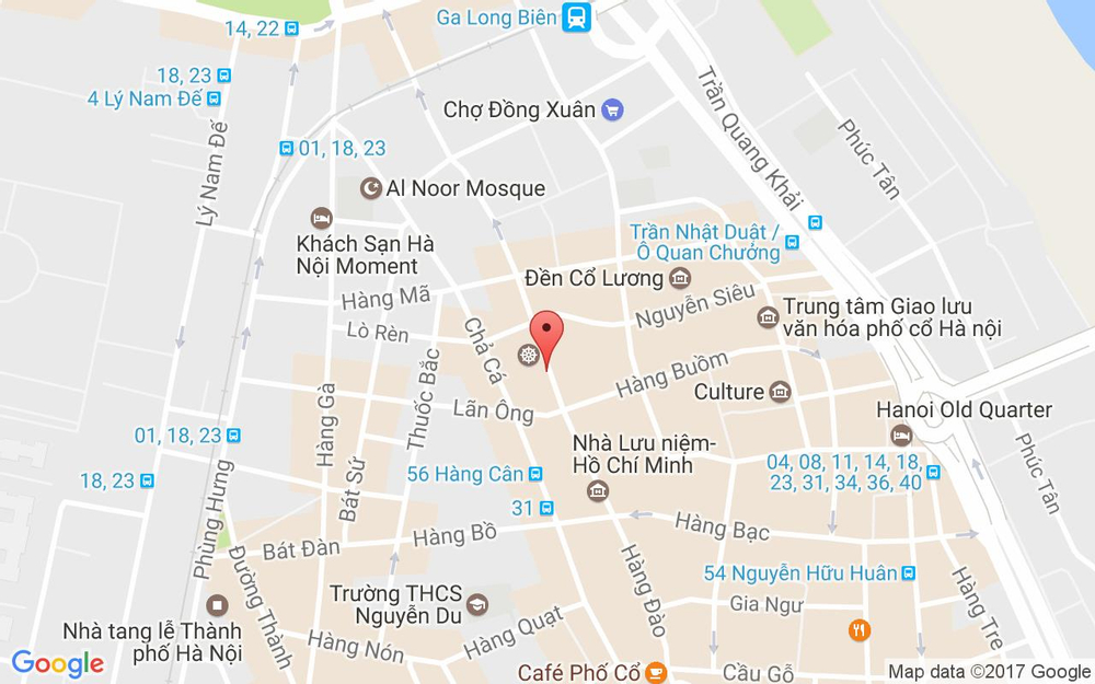 Vị trí bản đồ Hanoi Rock Hostel ở Hà Nội