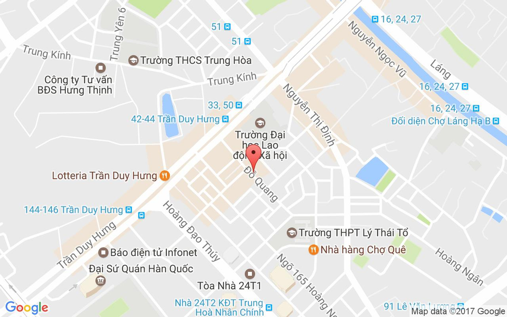 Vị trí bản đồ Circle K - Đỗ Quang ở Hà Nội