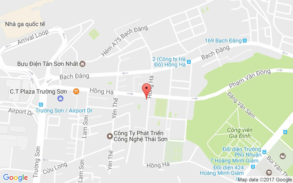 Vị trí bản đồ Mặt bằng cho thuê ở tại 102 Hồng Hà, P. 2 Quận Tân Bình