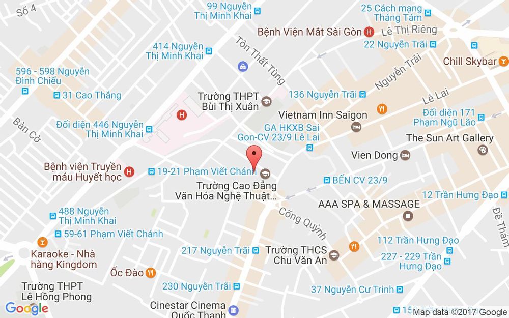 Vị trí bản đồ 5 Nam Quốc Cang, P. Phạm Ngũ Lão Quận 1 TP. HCM