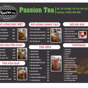 Menu của Passion Tea