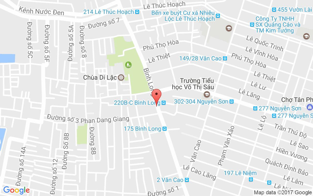 Vị trí bản đồ Đô Rê Mi Karaoke - Bình Long ở TP. HCM