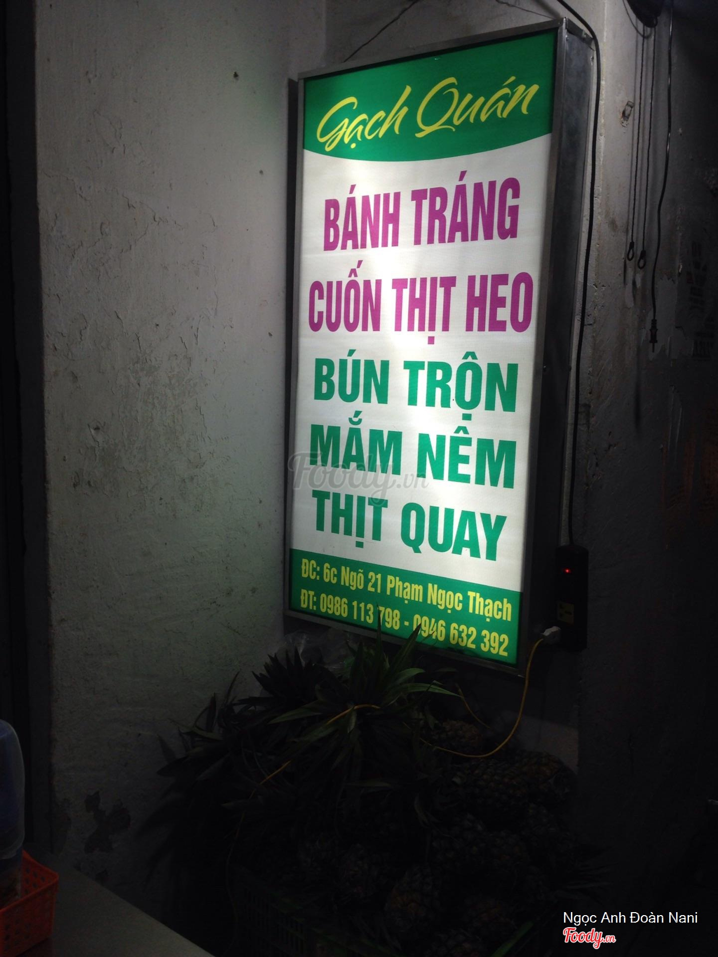 Gạch Quán - Bánh Tráng Cuốn Thịt Heo ở Quận Đống Đa, Hà Nội ...
