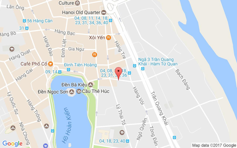 Vị trí bản đồ Hanoi Emerald Water Hotel ở Hà Nội