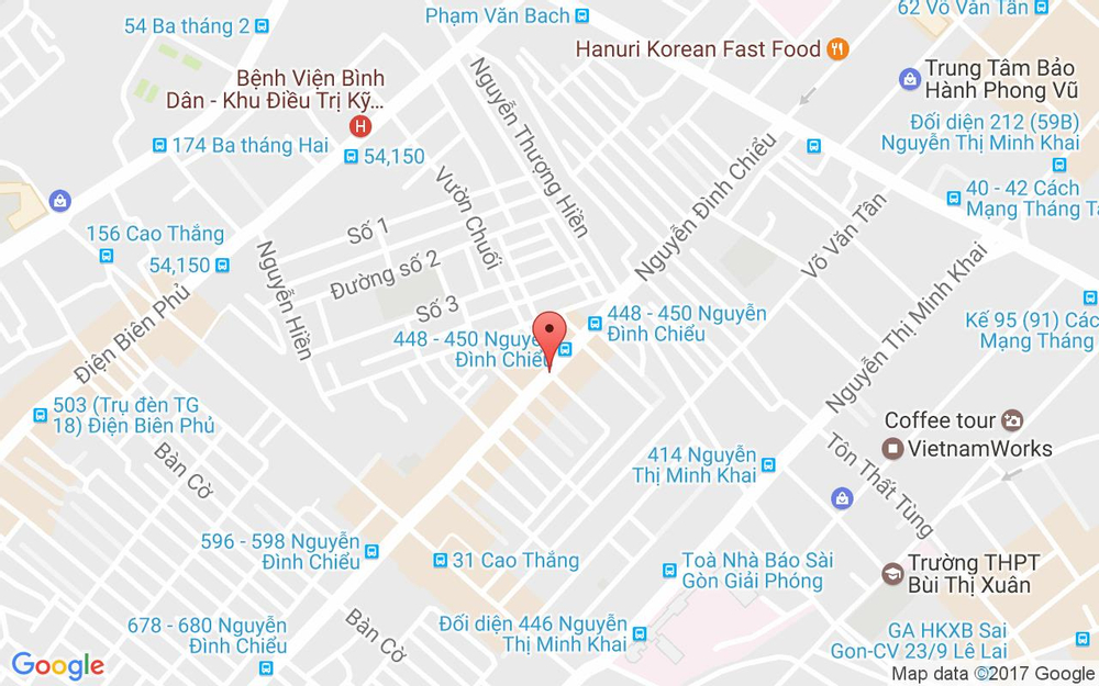 Vị trí bản đồ 361/39/2 Nguyễn Đình Chiểu, P. 5 Quận 3 TP. HCM
