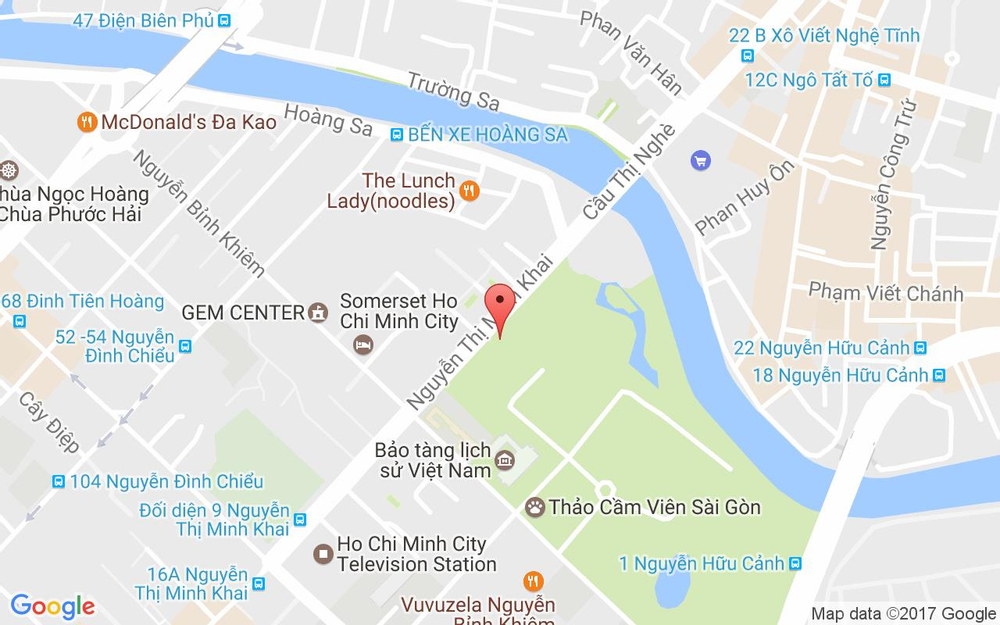 Vị trí bản đồ 1Bis Nguyễn Thị Minh Khai, P. Bến Nghé Quận 1 TP. HCM