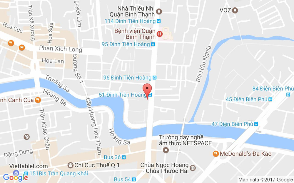 Vị trí bản đồ 41 - 43 Đinh Tiên Hoàng, P. Bến Nghé Quận 1 TP. HCM