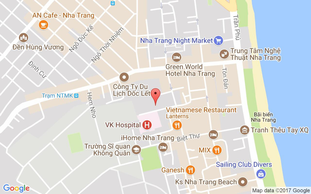 Vị trí bản đồ Thiên Hương Hotel - Nguyễn Thiện Thuật ở Khánh Hoà