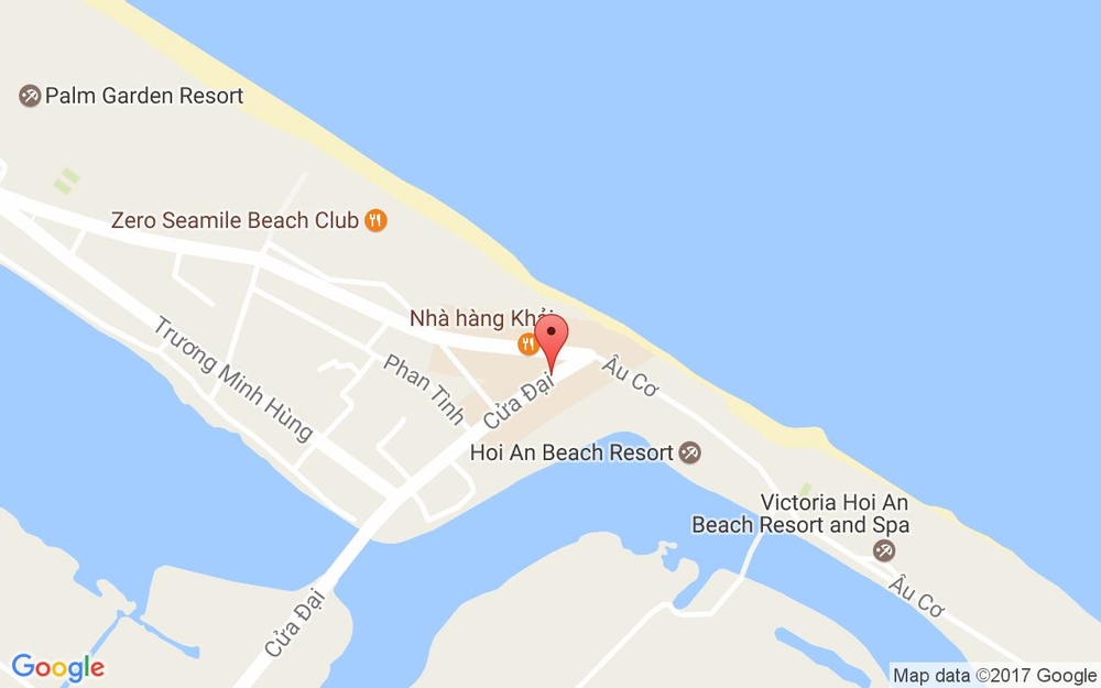 Vị trí bản đồ Hội An Beach Resort - Khu Nghĩ Dưỡng Ở Hội An ở Quảng Nam