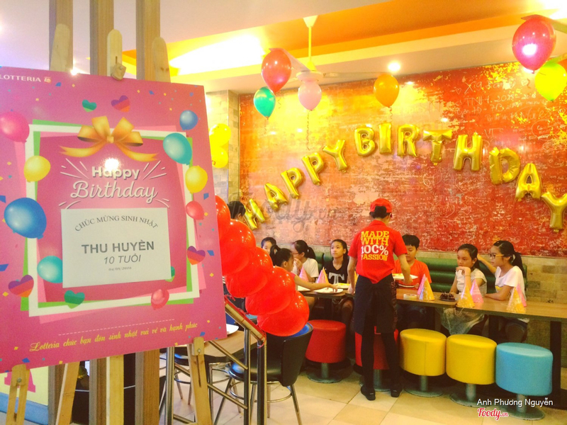 Chúc mừng sinh nhật Phúc Minh 9 Lotteria Việt Nam Facebook