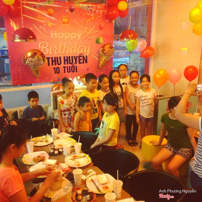 Mách bạn cách tổ chức sinh nhật cho bé ở Lotteria  Sinh nhật Sài Gòn
