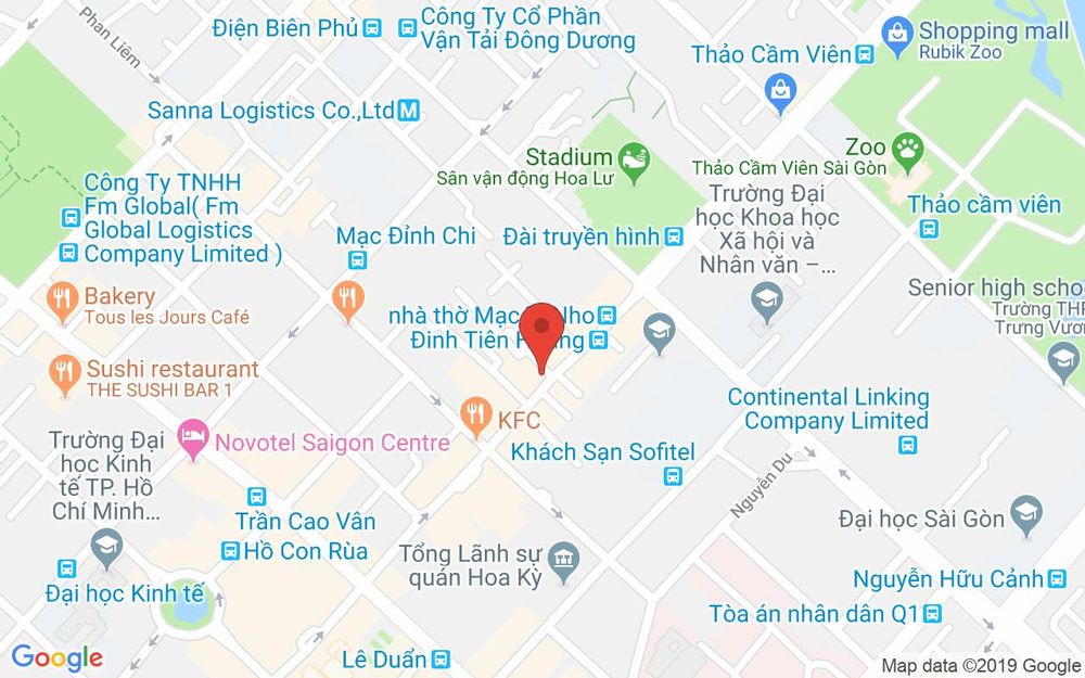 Vị trí bản đồ 18B/91 Nguyễn Thị Minh Khai, P. Đa Kao Quận 1 TP. HCM
