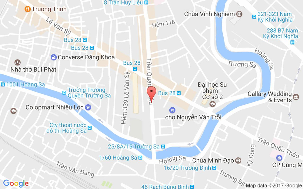 Vị trí bản đồ 10 Trần Quang Diệu Quận 3 TP. HCM
