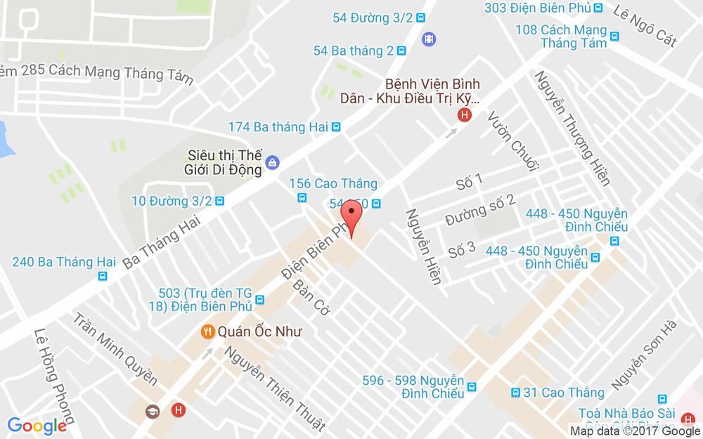 Vị trí bản đồ 130 Cao Thắng, P. 4 Quận 3 TP. HCM