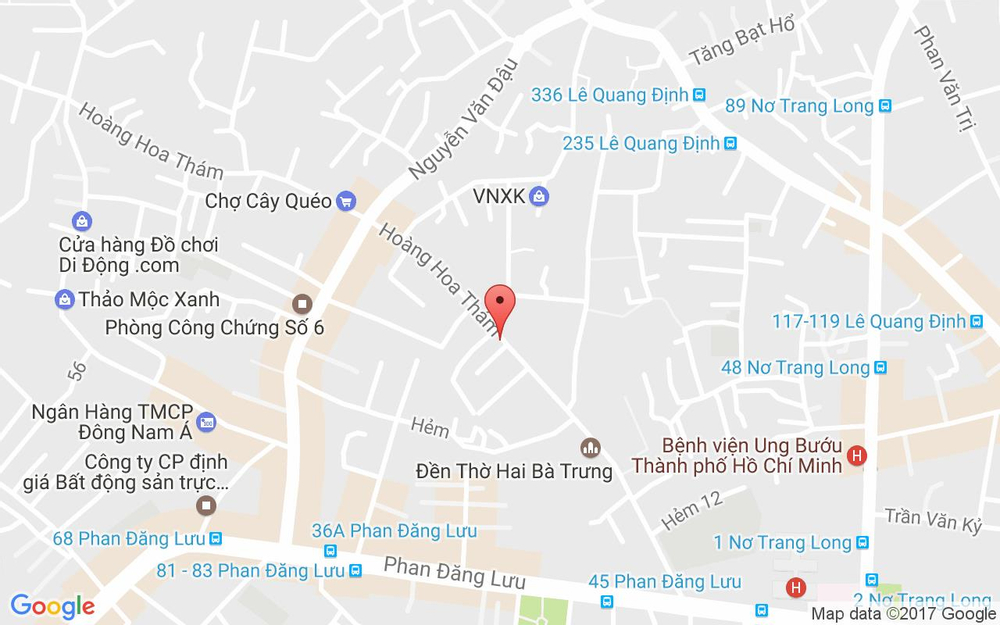 Vị trí bản đồ 87 Hoàng Hoa Thám, P. 6 Quận Bình Thạnh TP. HCM
