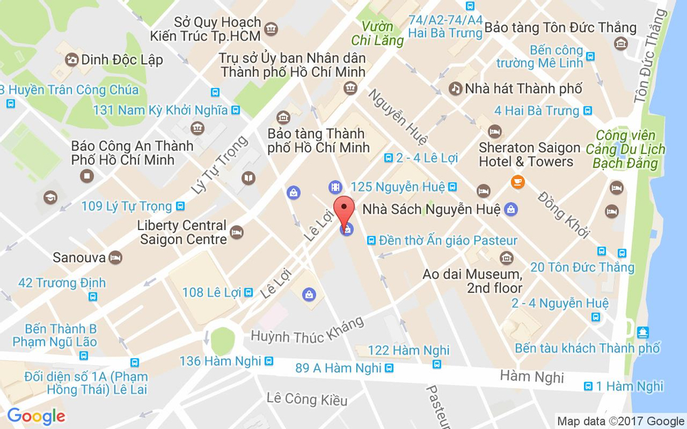 Vị trí bản đồ Tầng 3M, 65 Lê Lợi, P. Bến Nghé Quận 1 TP. HCM