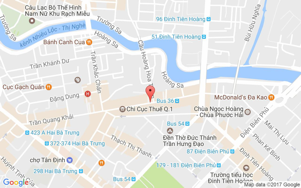 Vị trí bản đồ 8 Lưu Văn Lang, P. Bến Thành Quận 1 TP. HCM