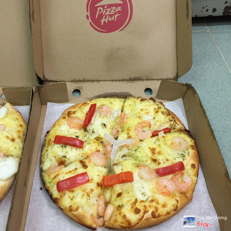 Đem Pizza Hut tới Hoà An: Mua 1 tặng 1: Pizza Tôm xốt Bơ Tỏi 