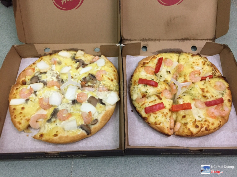 Đem Pizza Hut tới Hoà An: Mua 1 tặng 1: Pizza Hải sản & Pizza Tôm xốt Bơ Tỏi 