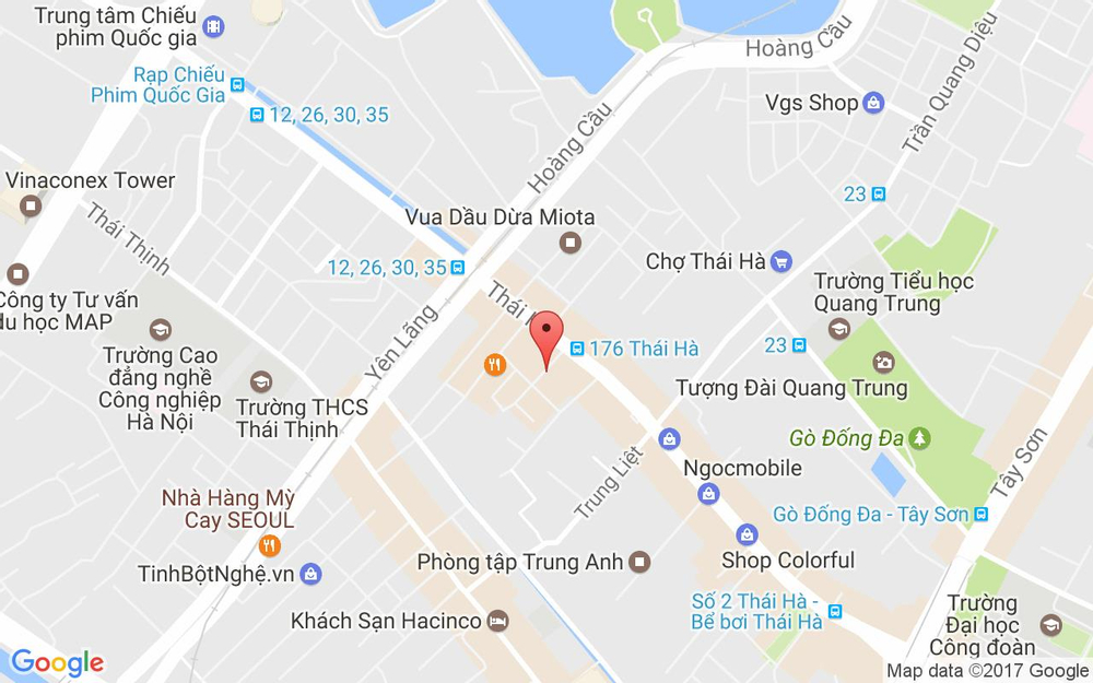 Vị trí bản đồ Trúc Linh Spa - Thái Hà ở Hà Nội