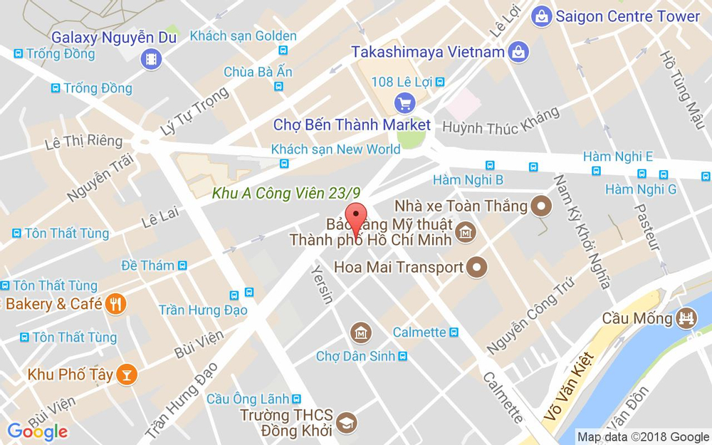 Vị trí bản đồ 24 Đặng Thị Nhu, P. Nguyễn Thái Bình Quận 1 TP. HCM