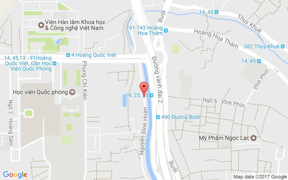 Vị trí bản đồ 20 Nguyễn Đình Hoàn Quận Cầu Giấy Hà Nội