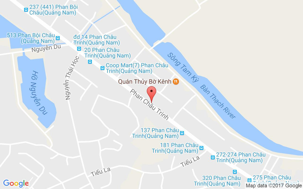 Vị trí bản đồ Phòng Vé Máy Bay Hoài Giang - Phan Châu Trinh ở Quảng Nam