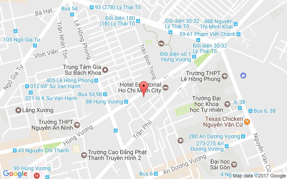 Vị trí bản đồ 119 Hùng Vương, P. 9 Quận 5 TP. HCM