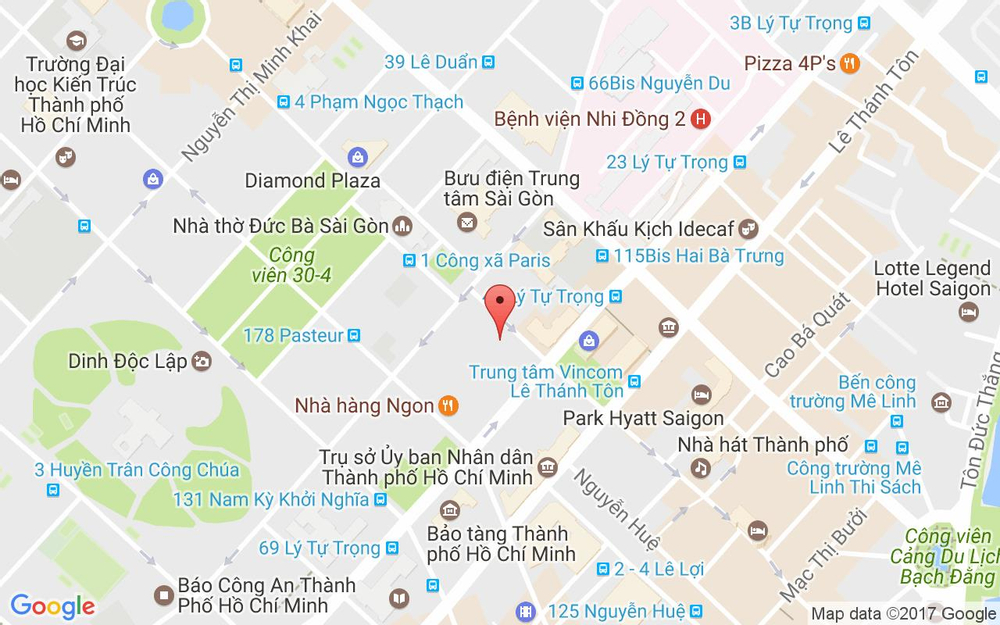 Vị trí bản đồ Tầng Lửng Tòa Nhà Bảo Việt, 233 Đồng Khởi, P. Bến Nghé Quận 1 TP. HCM