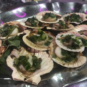 Steamed Scallop with scallion